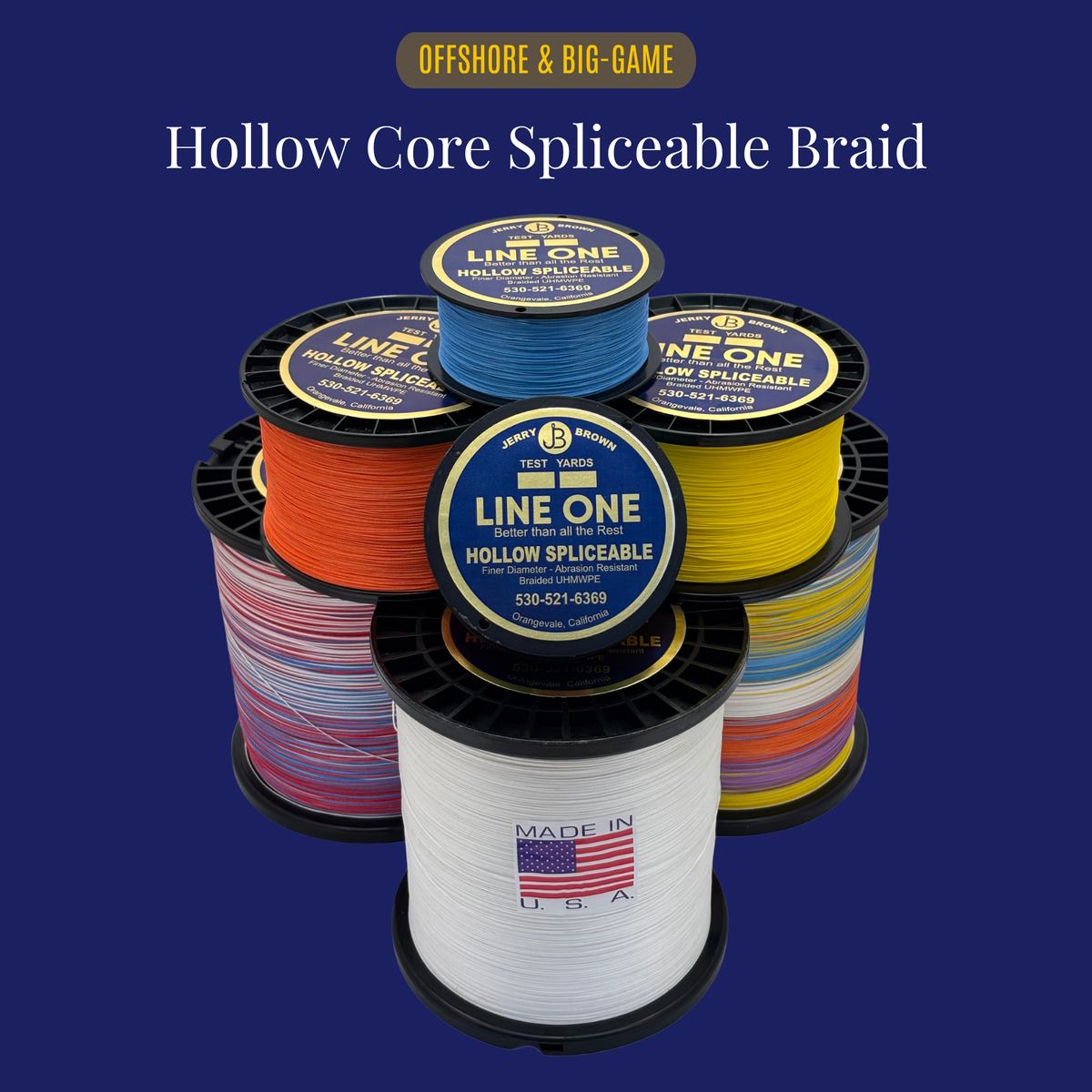 Hollow Core Spliceable Braided Fishing Line
