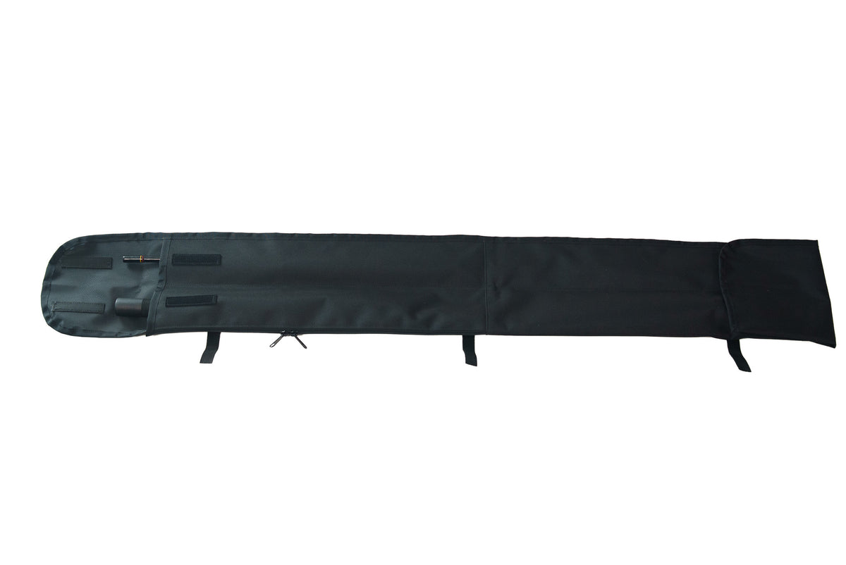 Pole Guards 2-Pieces Fishing Rod Protective Cover – Dual-Compartment Zippered Bag for Disassembled Rods – Adjustable. Made in USA