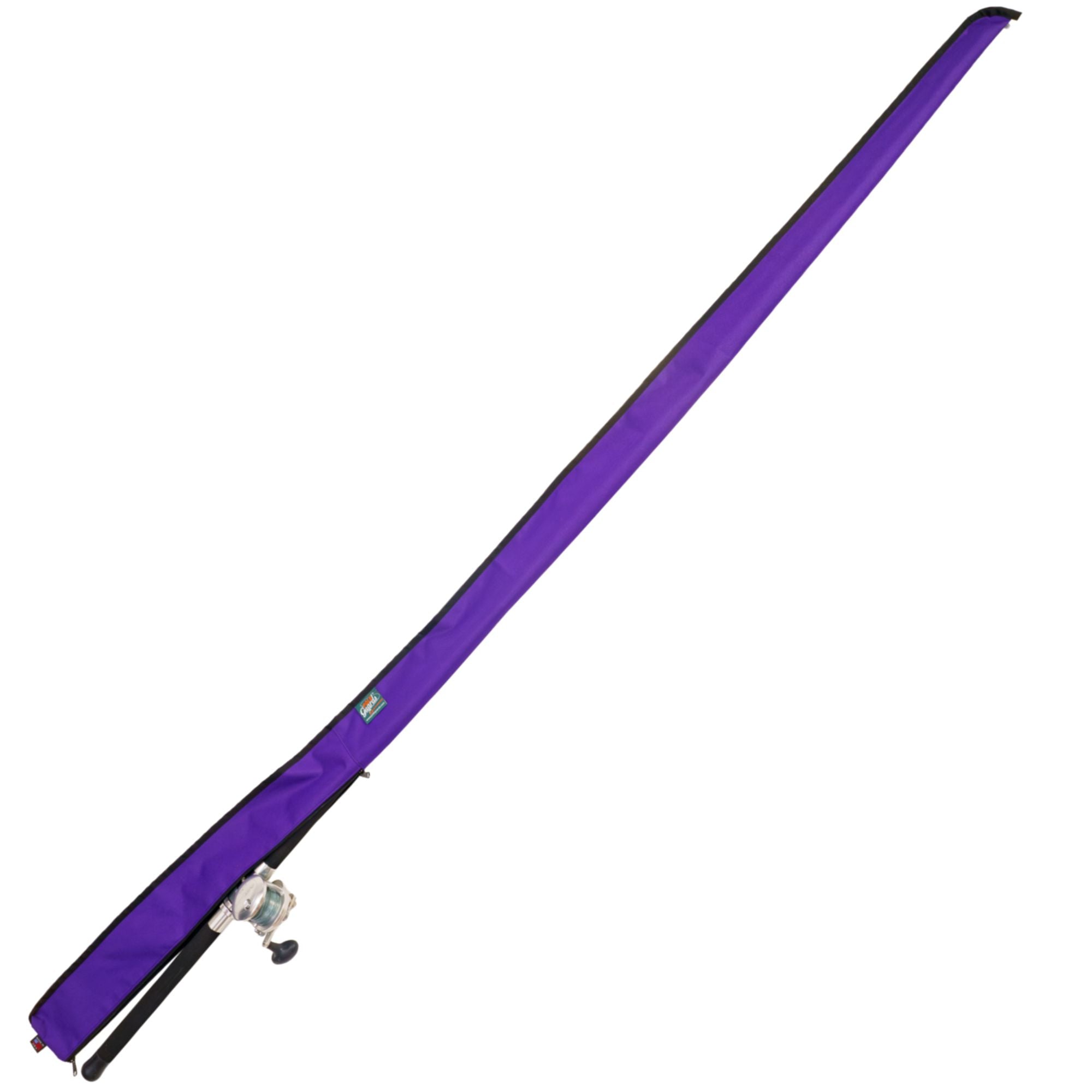 purple fishing rod cover