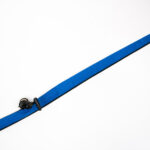 A blue lanyard on a white background.
