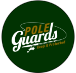 Pole guards logo on a green circle.